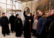 Епископ Мстислав совершил освящение накупольных крестов и набора колоколов для строящегося храма в с. Паша